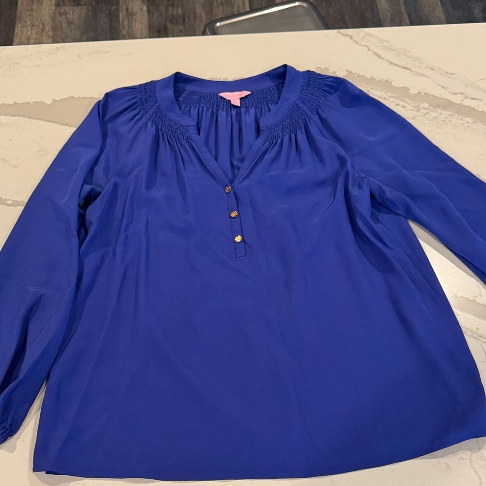 Lilly Pulitzer Royal Blue Blouse
